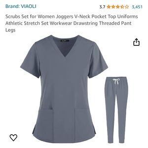 Viability Grey Scrub Set